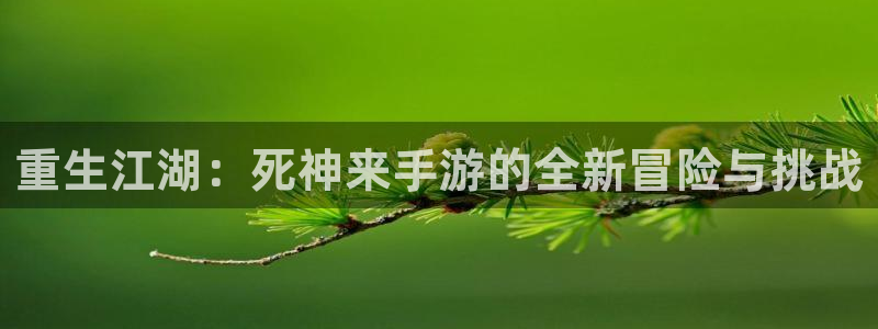 V8娱乐：重生江湖：死神来手游的全新冒险与挑战